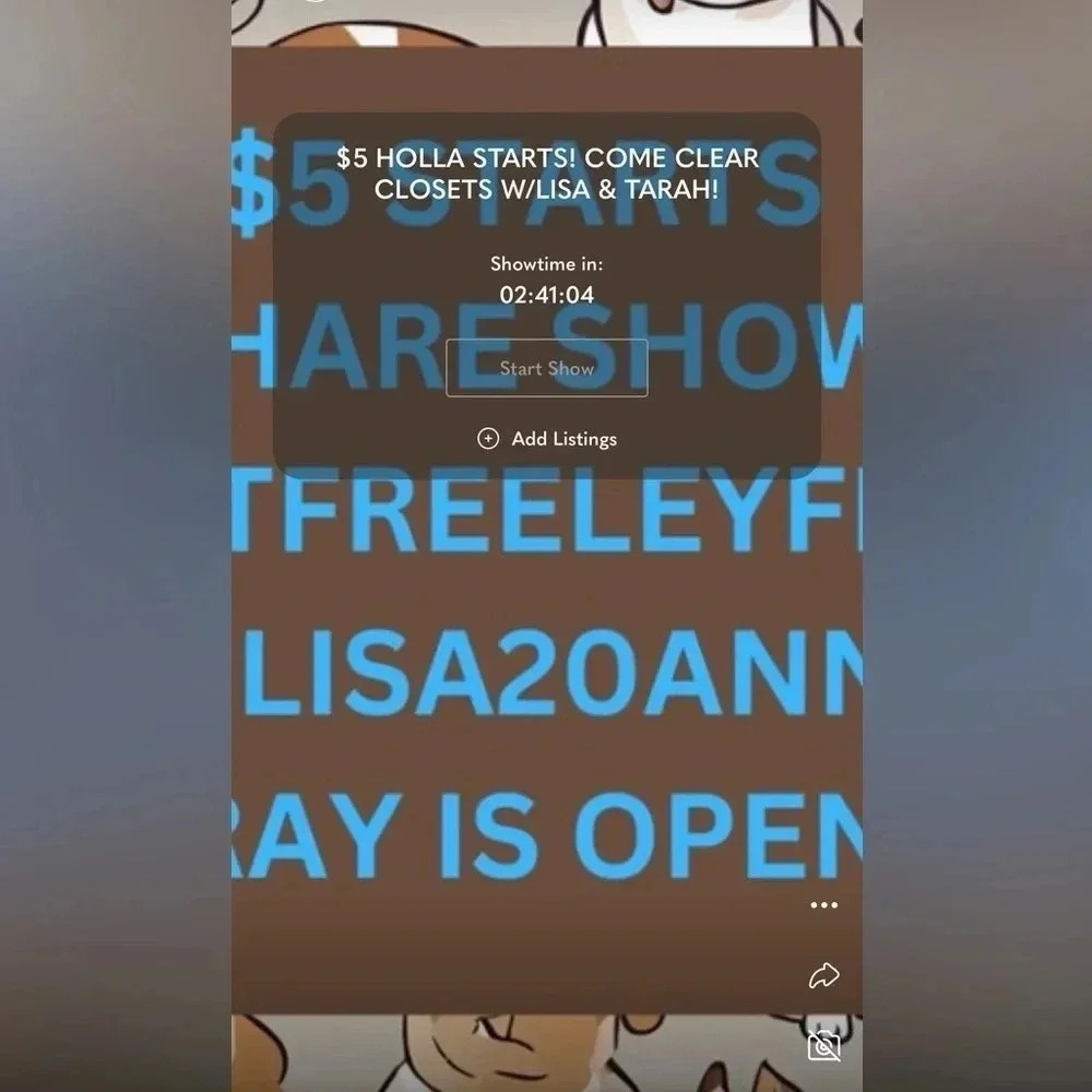 $5 HOLLA SHARE SHOW!! TRAY IS OPEN!!